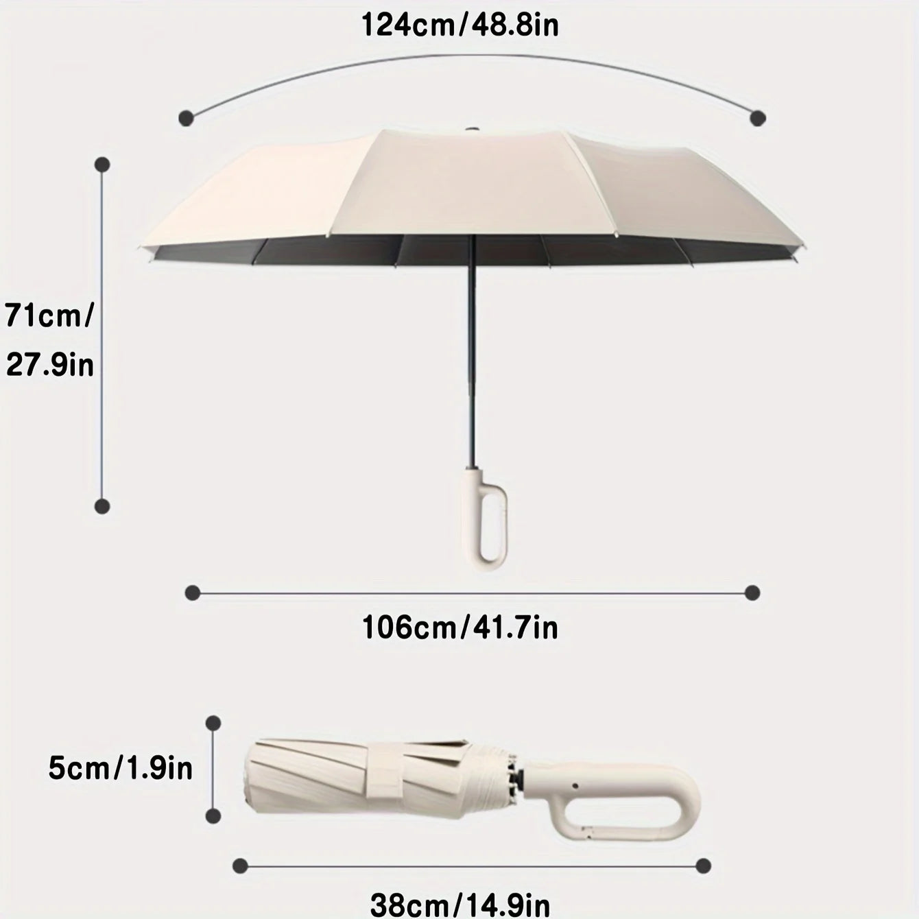 Strong Windproof Men's Umbrella